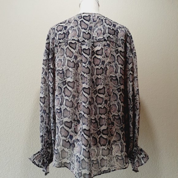 All Saints Faux Wrap Blouse - Picture 2 of 14